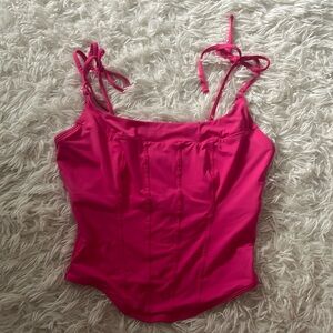 Hollister/Gilly Hicks Pink Micro Corset Medium Curvy